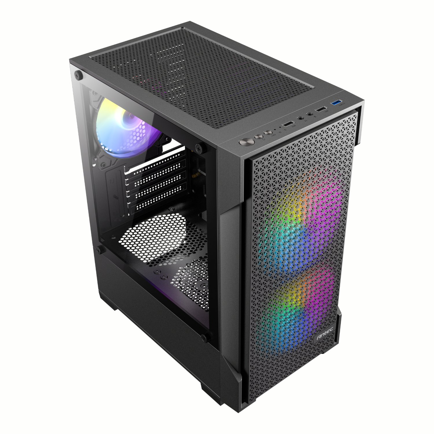 Antec VX100M ARGB Micro-ATX Mini Tower Gaming Chassis - Image 3