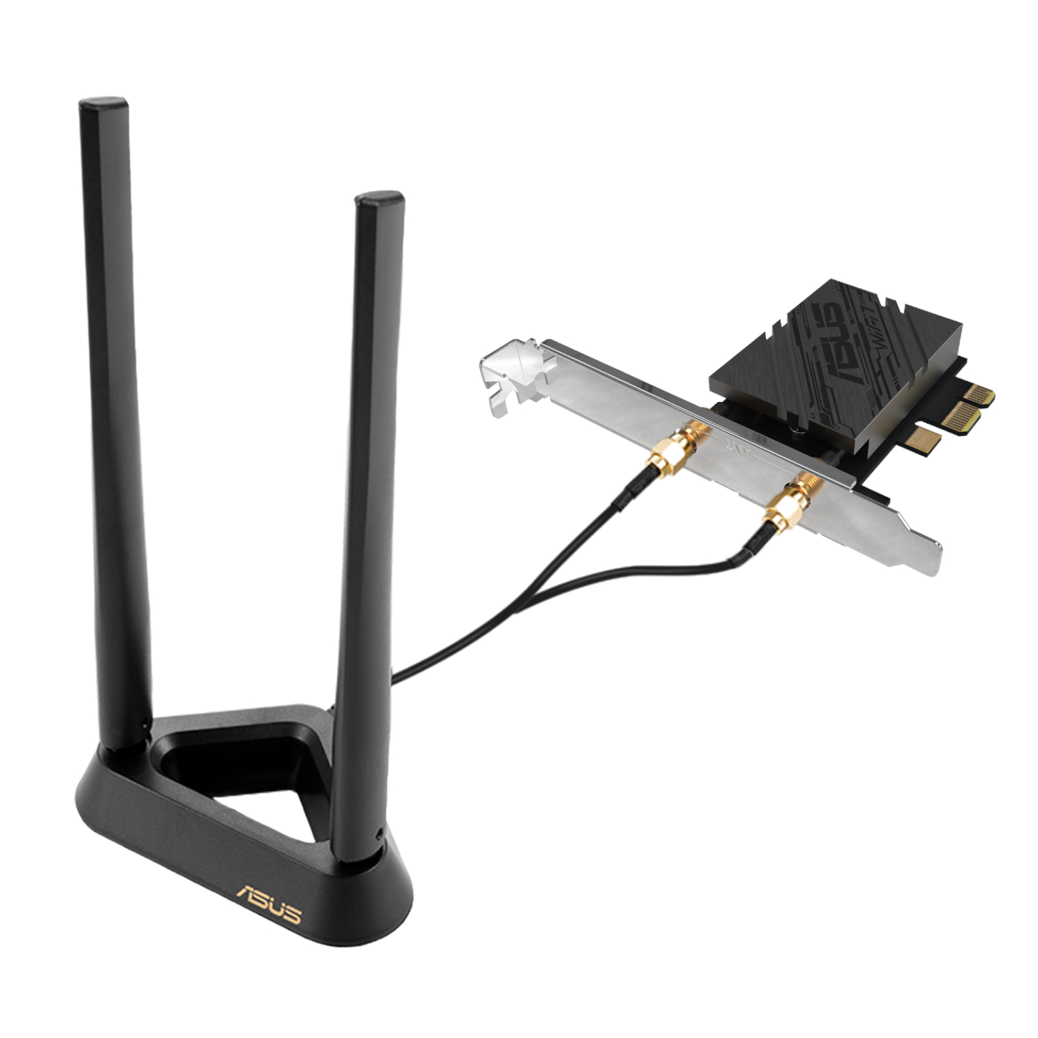 ASUS BE9400 Tri-Band Wi-Fi 7 6GHz PCIe Adapter-Black