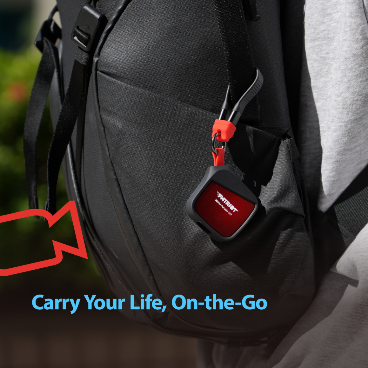 Patriot PDP31 2TB Type-C Portable SSD - Red / Black - Image 6